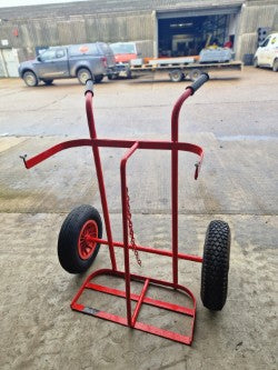 Acetylene bottle trolley