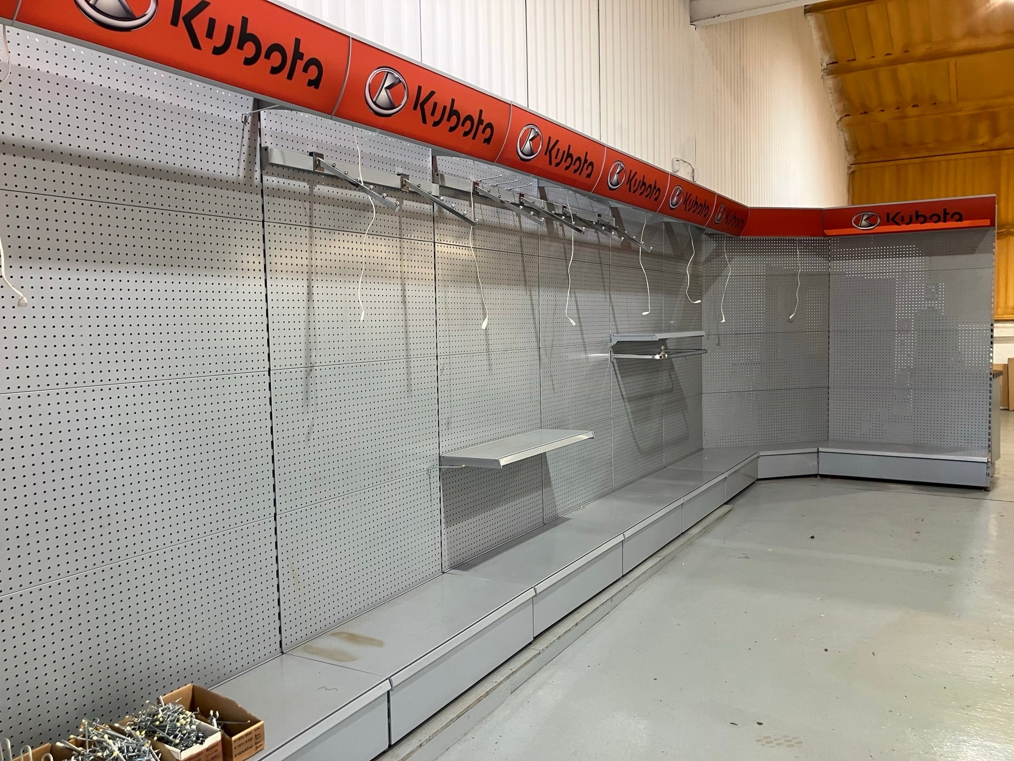 Silver Showroom Racking