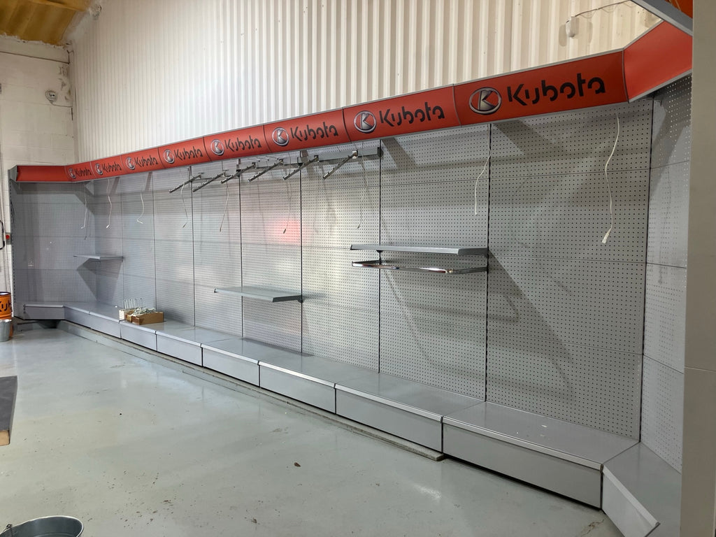 Silver Showroom Racking