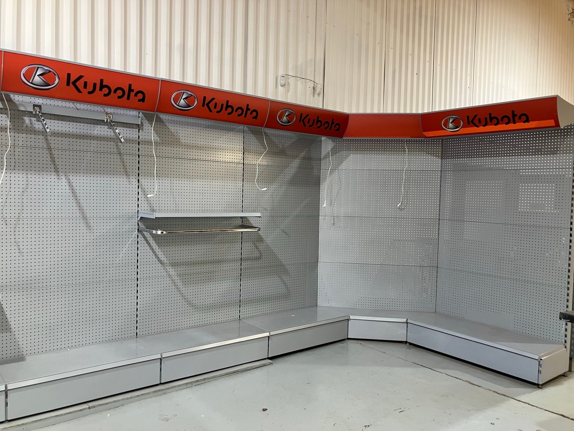 Silver Showroom Racking