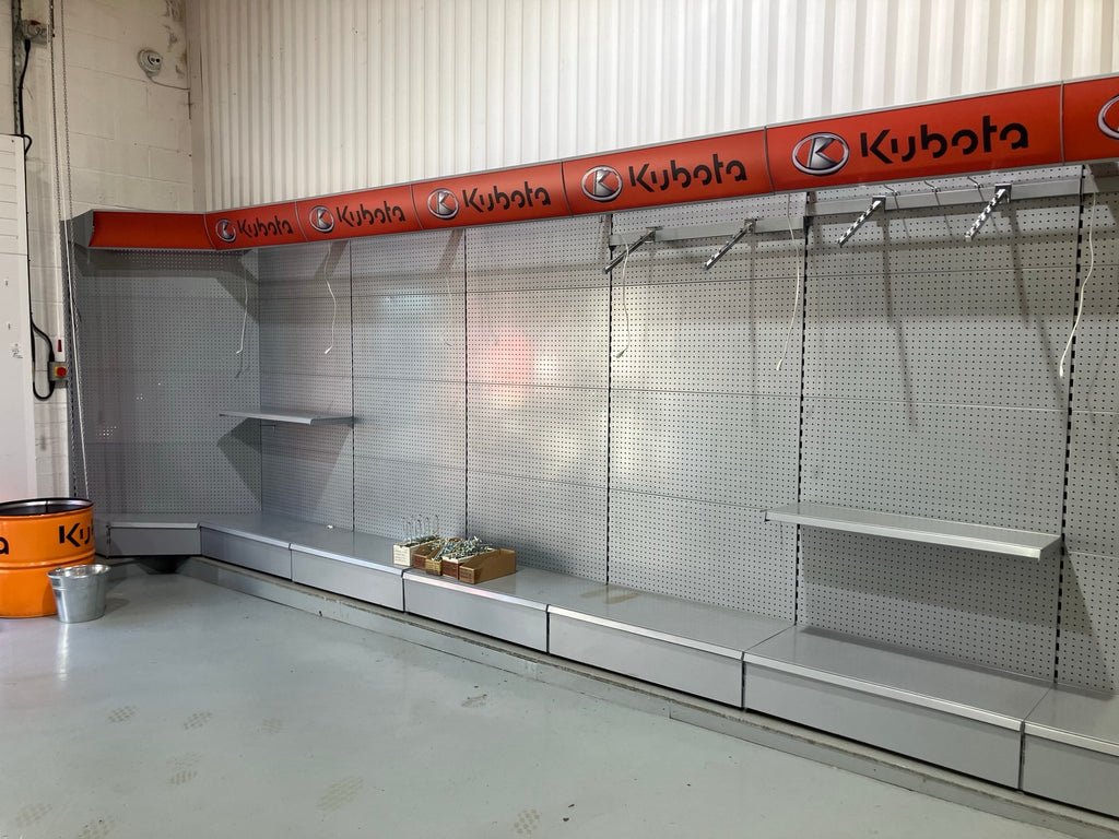 Silver Showroom Racking