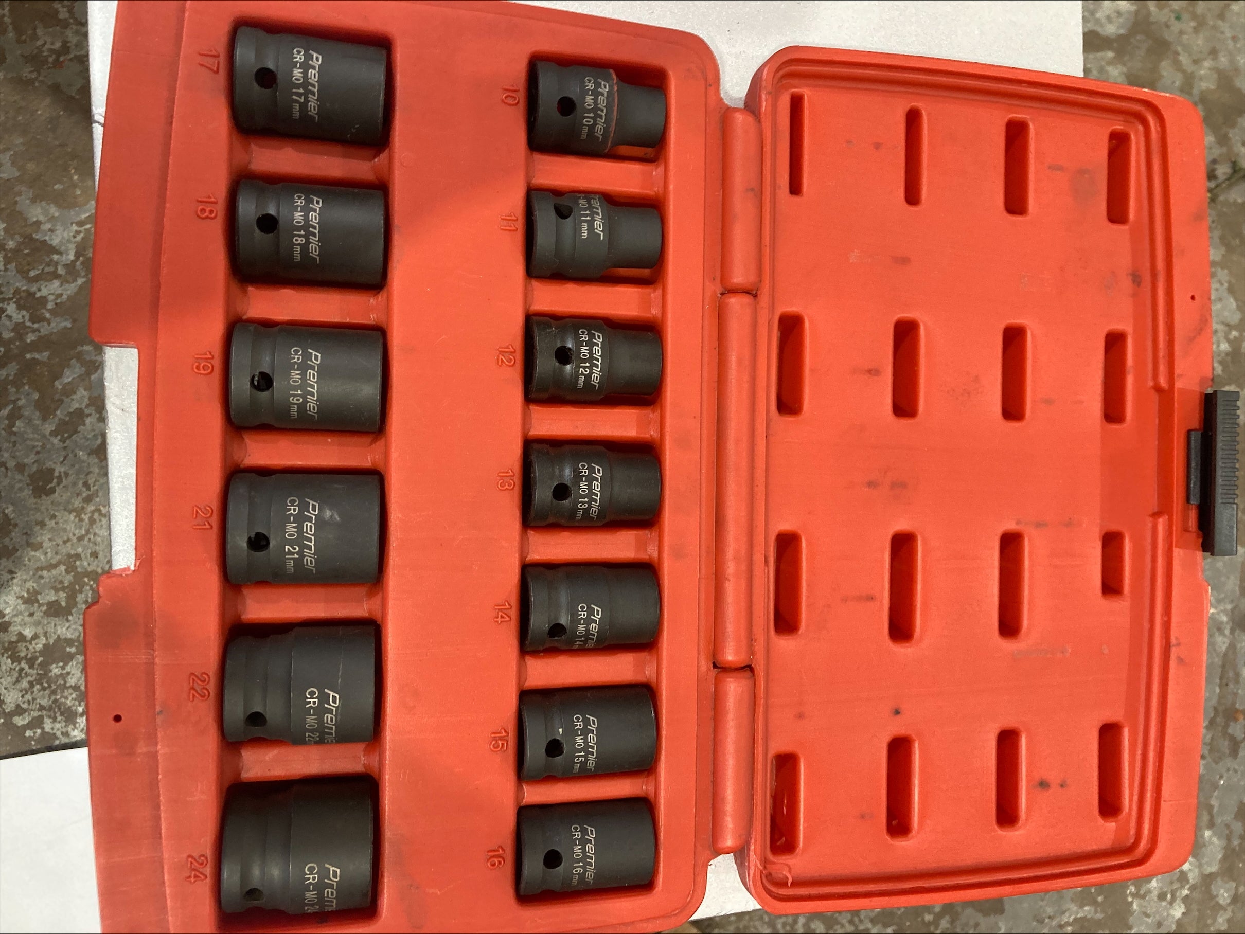 Premier 1/2 inch impact socket set