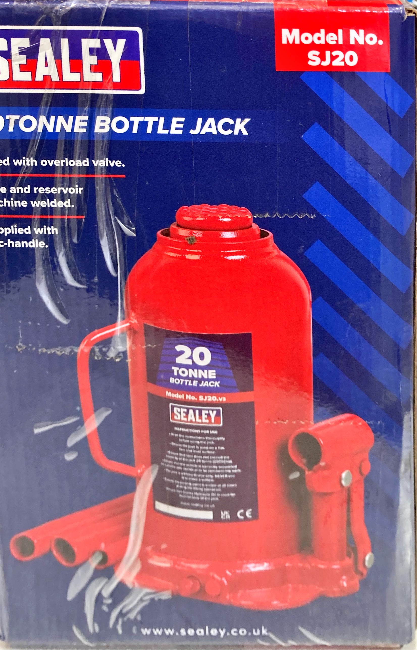 Sealey 20T BottleJack (New In Box