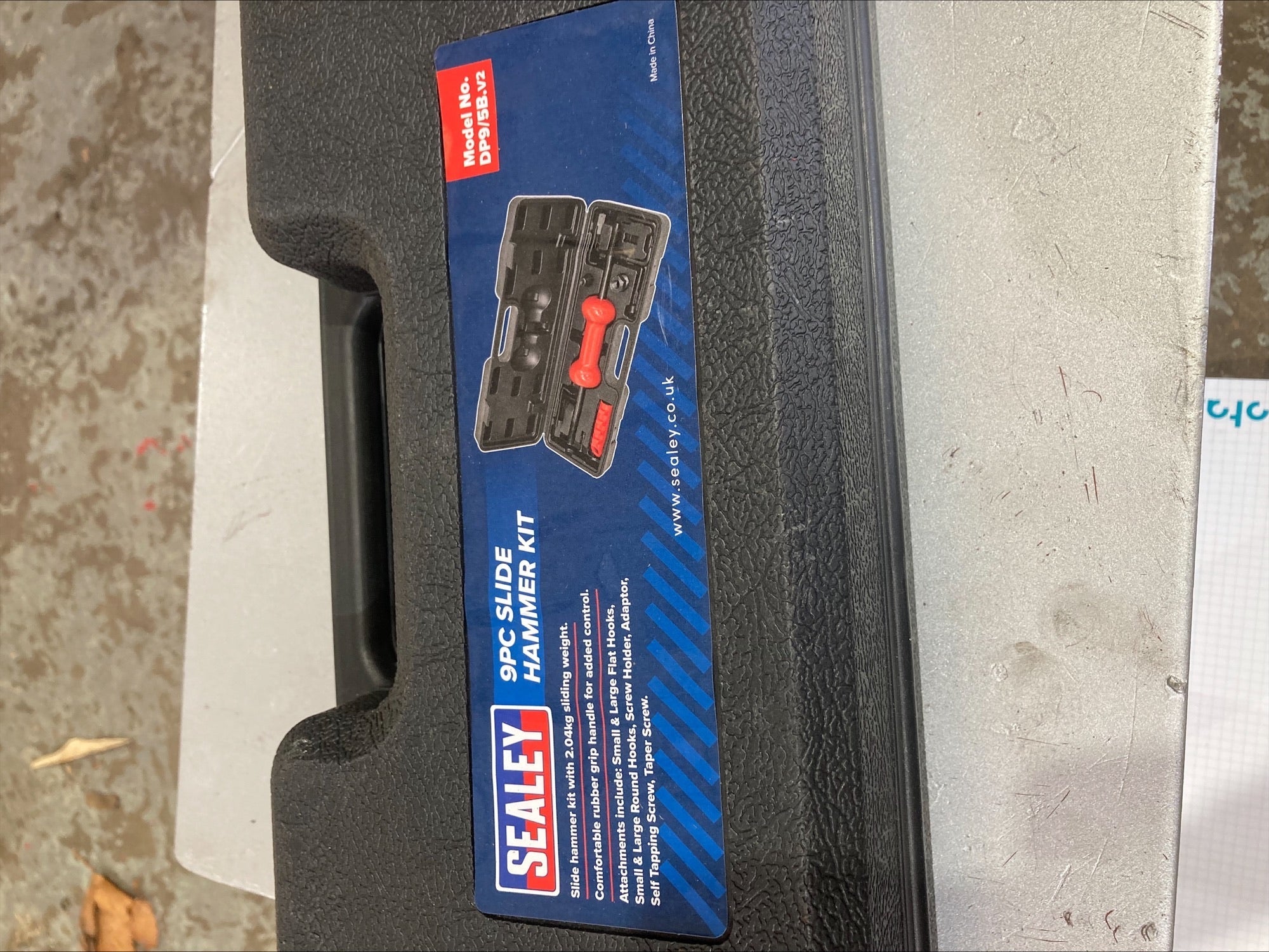 Sealey 9 Piece slide hammer kit