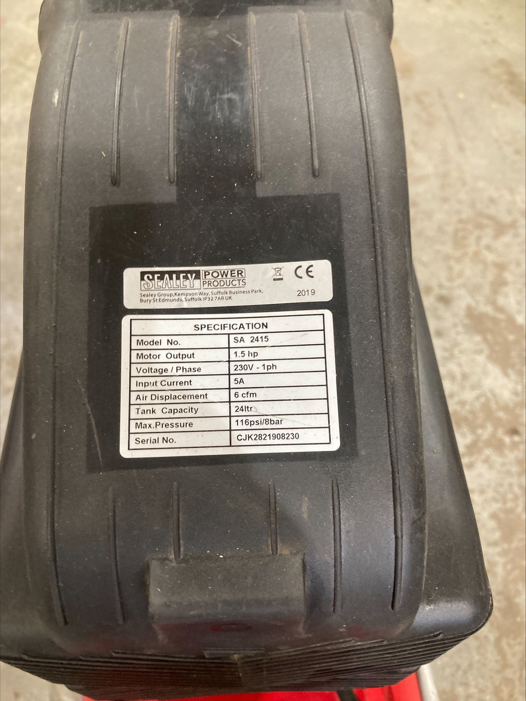 Sealey 24L Air Compressor