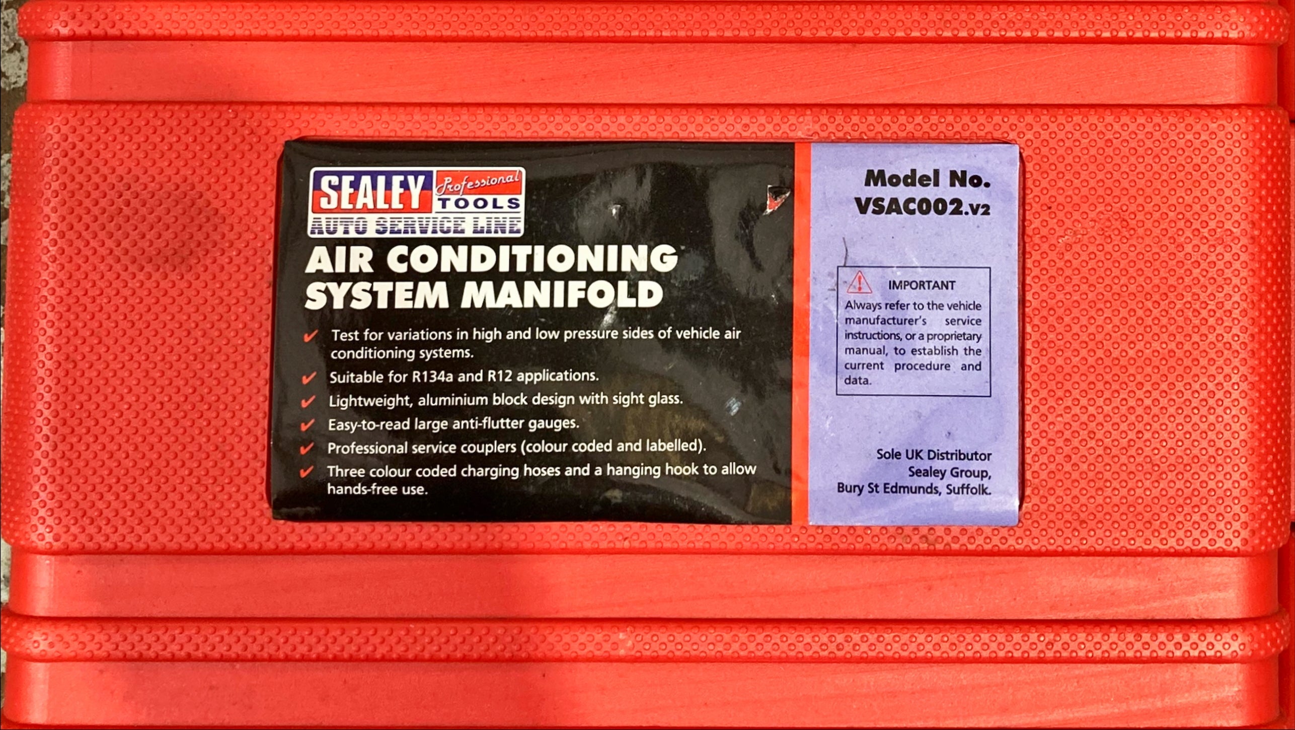 Sealey Air Conditioning Manifold