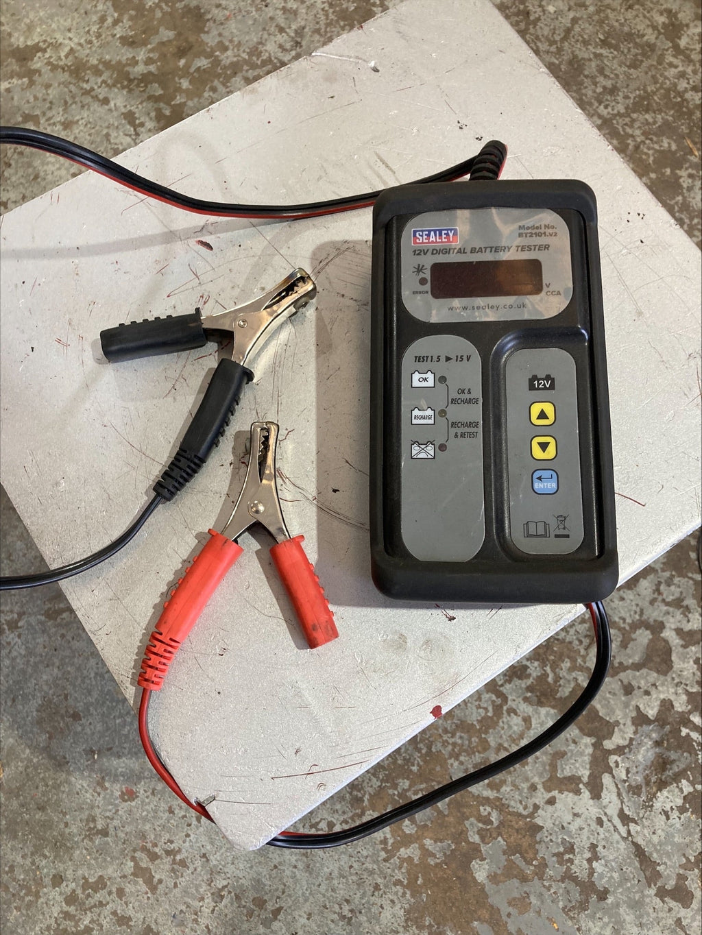 Sealey Digital Battery Tester BT2101