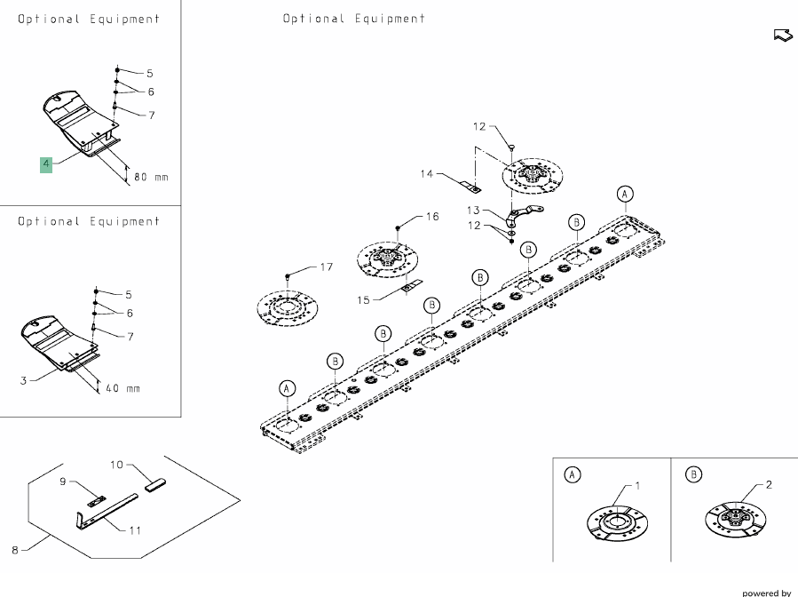 KV-KT5515300086 High Lift Skid 80mm