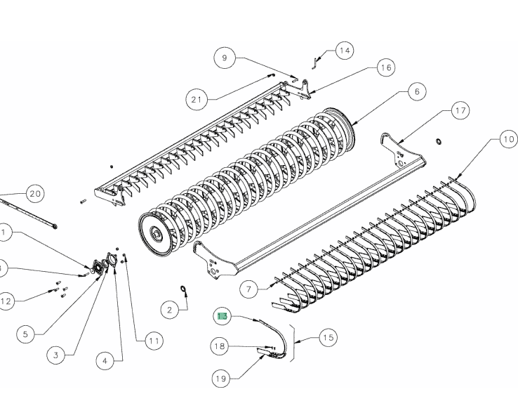 KV-RF2567086 Scraper Spring to fit Kverneland Actipack Roller