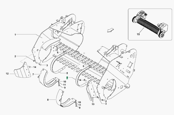 Pick up sheet to fit Kverneland, Vicon and Kubota Balers of various models